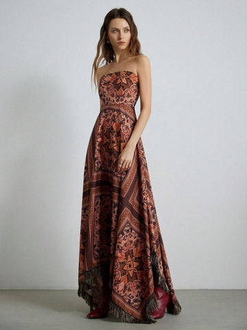 Random Snake Skin Pattern Sparkling Mini Flare Hem Bodycon Long Sleeve Dress, Delicate Ruffled