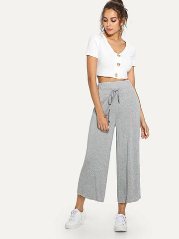 Mulvari Drawstring Wide Leg Pants