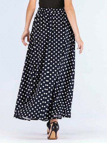 Mulvari Hidden Pocket Dot Print Skirt