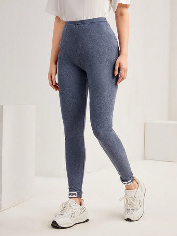 Mulvari Letter Graphic High Waist Leggings