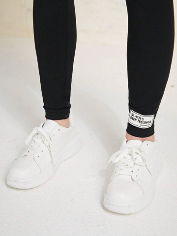 Mulvari Letter Patched Detail Leggings