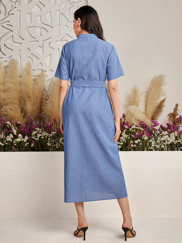 Patchwork Floral Print Fringe & Tassel Trimmed Striped Dress
