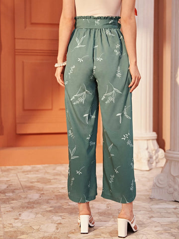 LUNE Women's Vertical Striped Front Tie Shorts