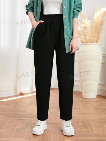 Mulvari Solid Color Long Pants