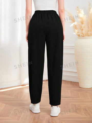 Mulvari Solid Color Long Pants