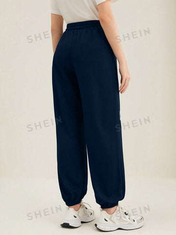 Mulvari Women'S Letter Print Drawstring Sweatpants