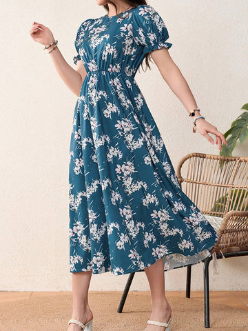 Women's Casual Printed Simple Everyday Dress (Random Pattern)