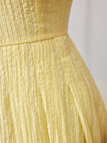 Women's Elegant Short Sleeve A-Line Summer Dress