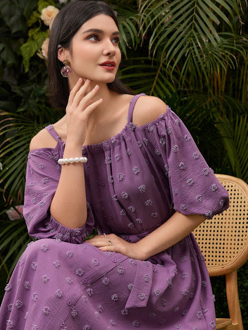 Women's Off Shoulder Spaghetti Strap Dress