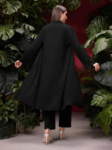 Women's Solid Color Loose Fit Casual Suit