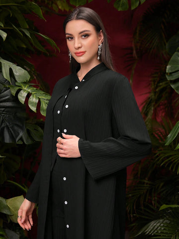 Women's Solid Color Loose Fit Casual Suit