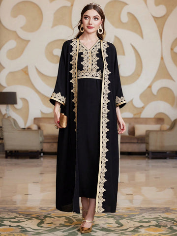 Women'S Embroidered Patchwork 2pcs Outfit