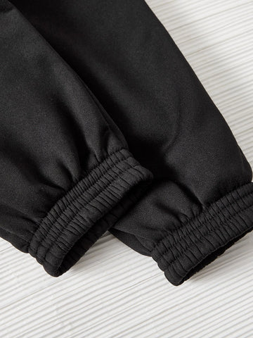 PETITE Drawstring Waist Solid Sweatpants
