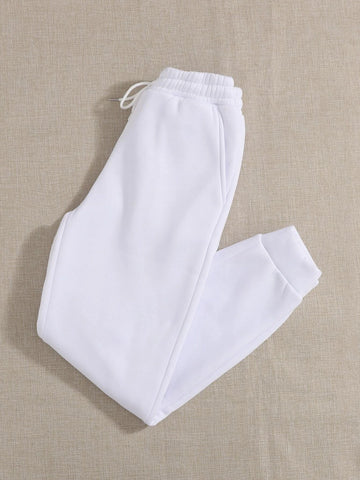 PETITE Slant Pocket Drawstring Sweatpants