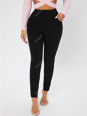 PETITE Slant Pocket Skinny Pants