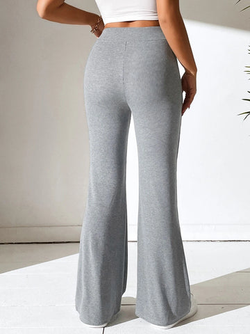 PETITE Solid Flare Leg Pants