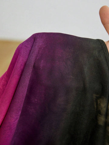 Summer Gradient Mesh One Shoulder Bodycon Dress