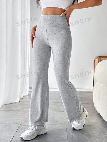 PETITE Wide Waistband Flare Leg Sweatpants