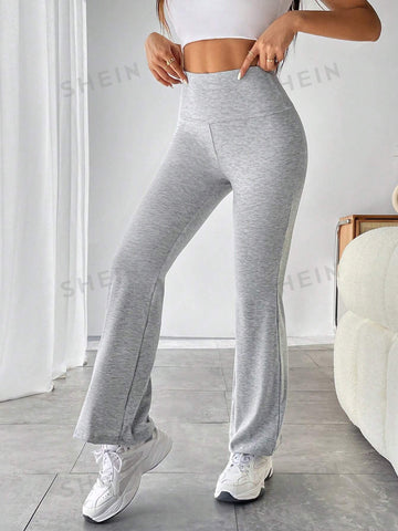 PETITE Wide Waistband Flare Leg Sweatpants