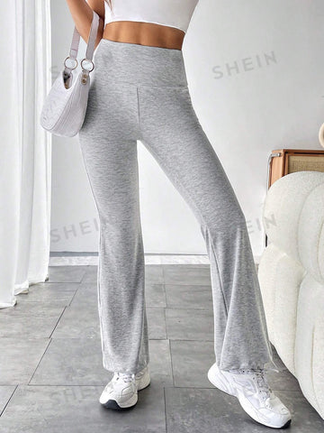 PETITE Wide Waistband Flare Leg Sweatpants