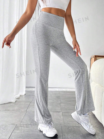PETITE Wide Waistband Flare Leg Sweatpants