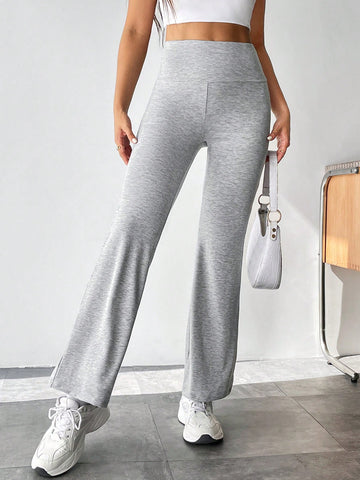 PETITE Wide Waistband Flare Leg Sweatpants