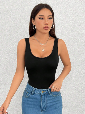 Women's Backless Sleeveless Bodysuit