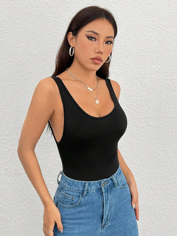 Women's Backless Sleeveless Bodysuit