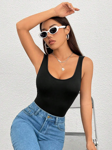 Women's Backless Sleeveless Bodysuit