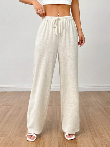 PETITE Women's Linen High Waisted Summer Baggy Pants