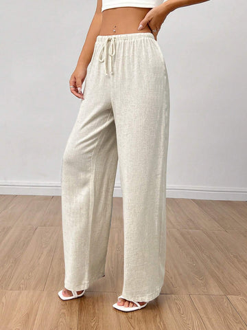 PETITE Women's Linen High Waisted Summer Baggy Pants