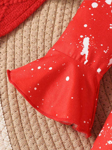 Persoplay Kids Young Girl Christmas Santa Dress, Fun & Cute Snowflakes Forest Deer Plaid Stretchy A-Line Dress