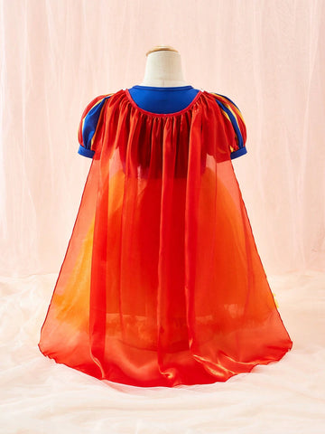 Persoplay Kids Young Girls' Palace Elegant Gorgeous Princess Style Mesh Dress Princess Role-Playing Dres