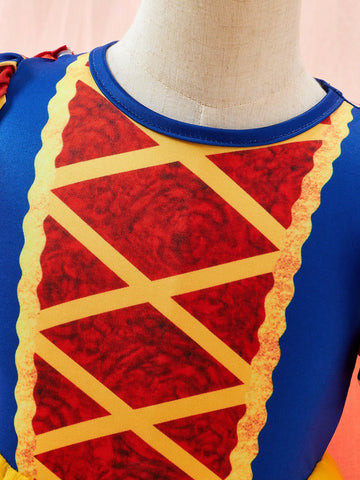 Persoplay Kids Young Girls' Palace Elegant Gorgeous Princess Style Mesh Dress Princess Role-Playing Dres