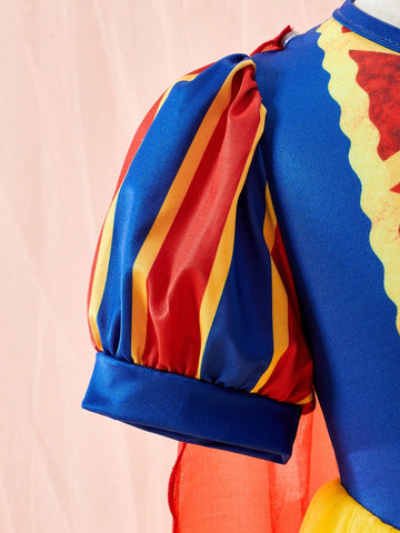 Persoplay Kids Young Girls' Palace Elegant Gorgeous Princess Style Mesh Dress Princess Role-Playing Dres