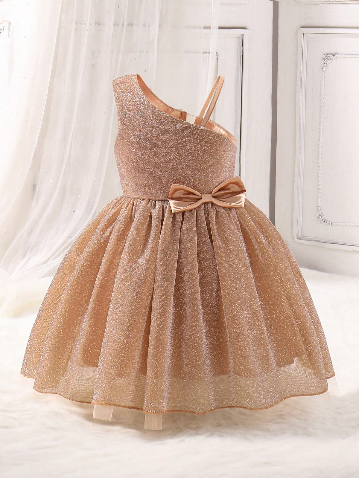 Princess Style Tulle Skirt For Children, Suitable For Parties In Autumn