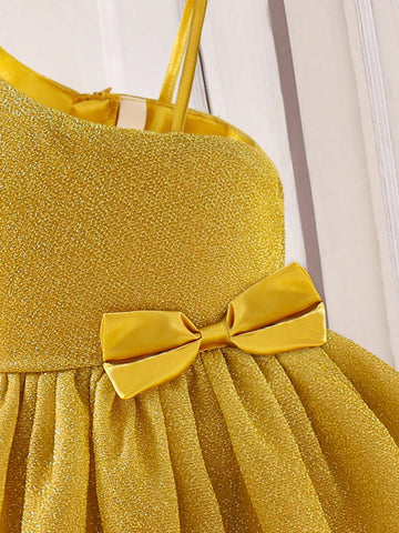 Princess Style Tulle Skirt For Children, Suitable For Party, Autumn
