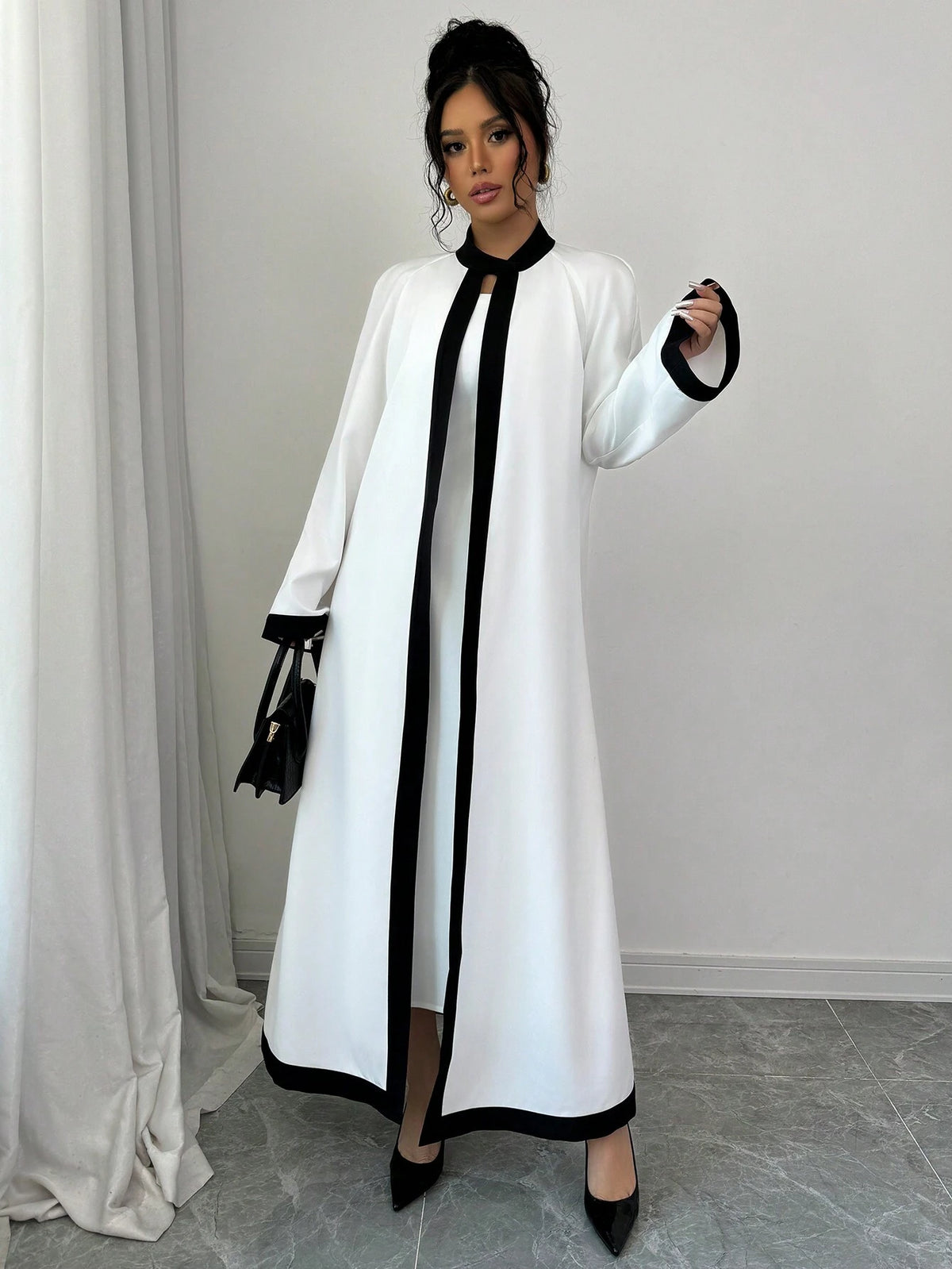 2pcs/Set Women Comfy Sleeveless Maxi Dress + Long Sleeve Suit, For Home Wear, All Season