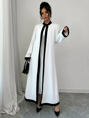 2pcs/Set Women Comfy Sleeveless Maxi Dress + Long Sleeve Suit, For Home Wear, All Season