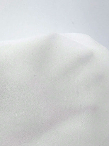 Privé Elegant French Ruffle Collar, Mushroom Button, Lantern Sleeve, Slim Fit White Blouse, Versatile For Work & Casual, Autumn/Winter