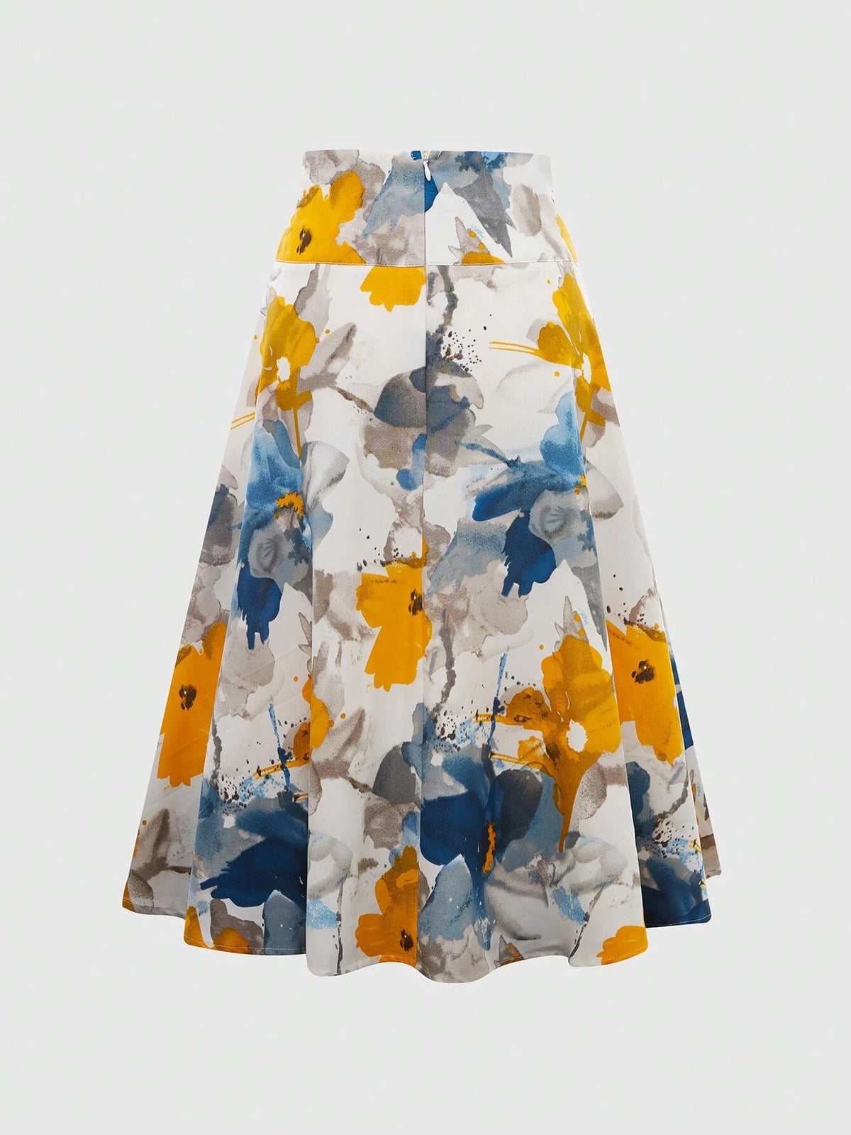 Privé Floral Print Tie Waist Casual Vacation Skirt