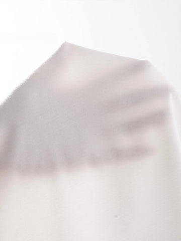 Privé Fuzzy Cuff Scoop Neck Crop Tee