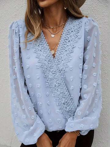 Privé Chic Patchwork V-Neck Sleeveless Summer Short Sleeve Fashionable Women Day & Night Outfit