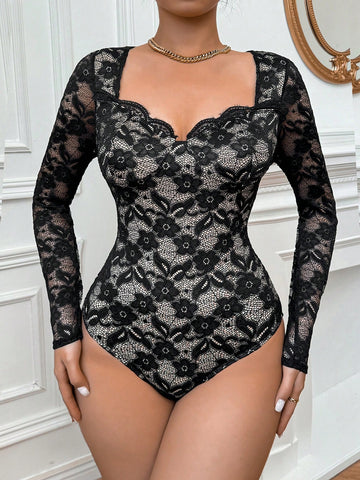 Lace Bustier Bodysuit