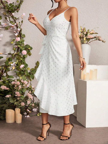 Ladies' Gold Foil Wrapped Strappy Wrap Dre