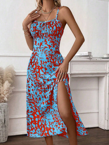 Ladies' Random Printed Simple Daily Cami Dress