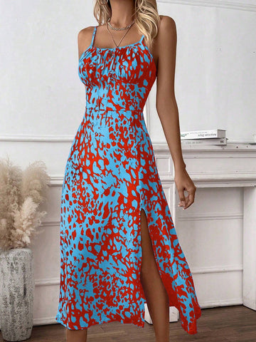 Ladies' Random Printed Simple Daily Cami Dress