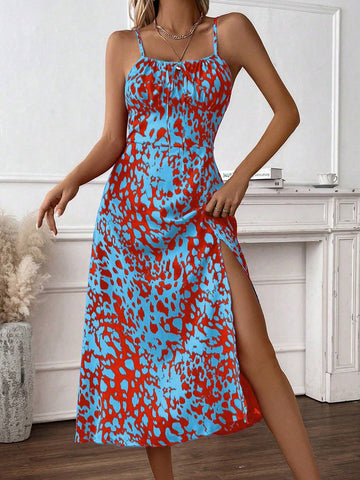 Ladies' Random Printed Simple Daily Cami Dress