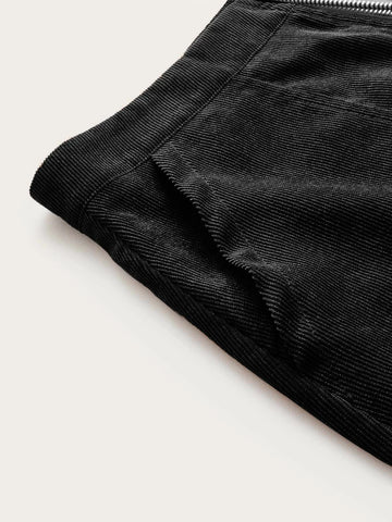 Privé O-ring Zip Up Corduroy Skirt