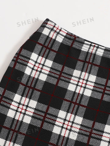 Privé Plaid Bodycon Skirt